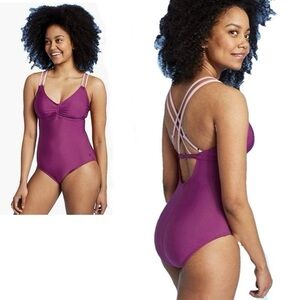 Target Women's Purple One-Piece Swimsuit
